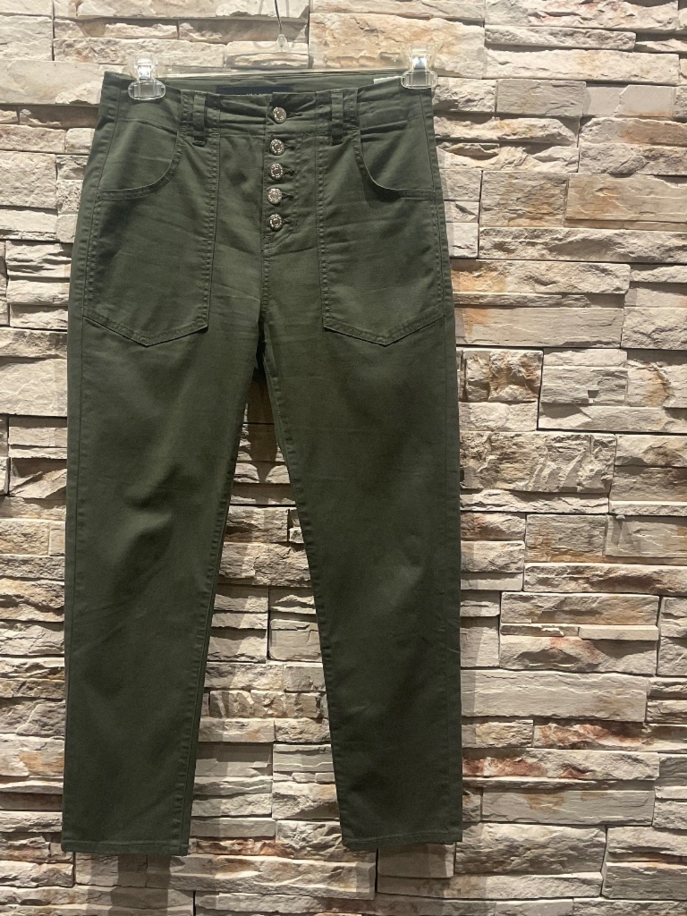 Veronica Beard Women’s  Arya Cargo Straight -Leg Pants In Army, Size 25